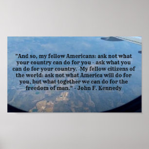 JFK's Quotes Poster