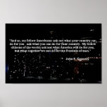 JFK&#39;s Quotes Poster