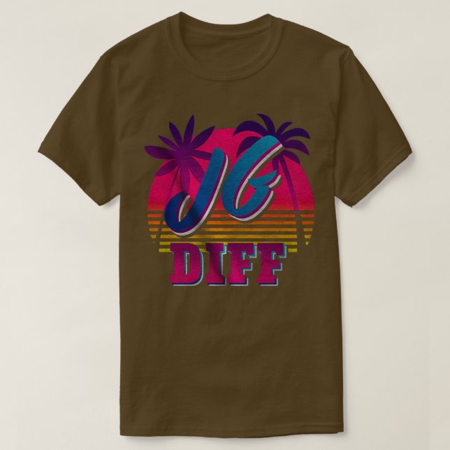 JG DIFF RETRO JUNGLE DIFFERENCE BETTER JUNGLER WIN T-Shirt (Design Front)
