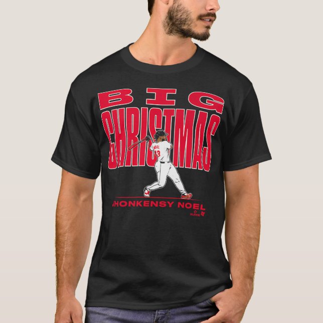 Jhonkensy Noel Big Christmas - Cleveland Baseball T-Shirt (Front)