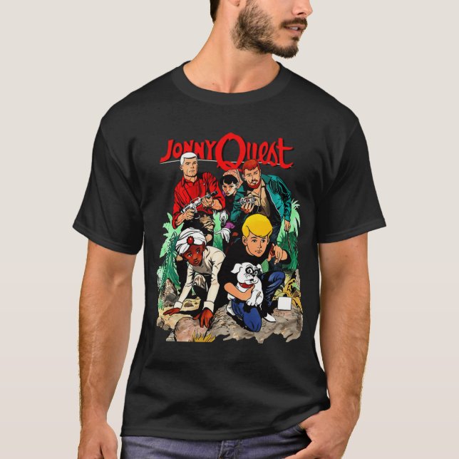JHONNY QUEST RETRO ANIMATED ILLUSTRATION girl T-Shirt (Front)