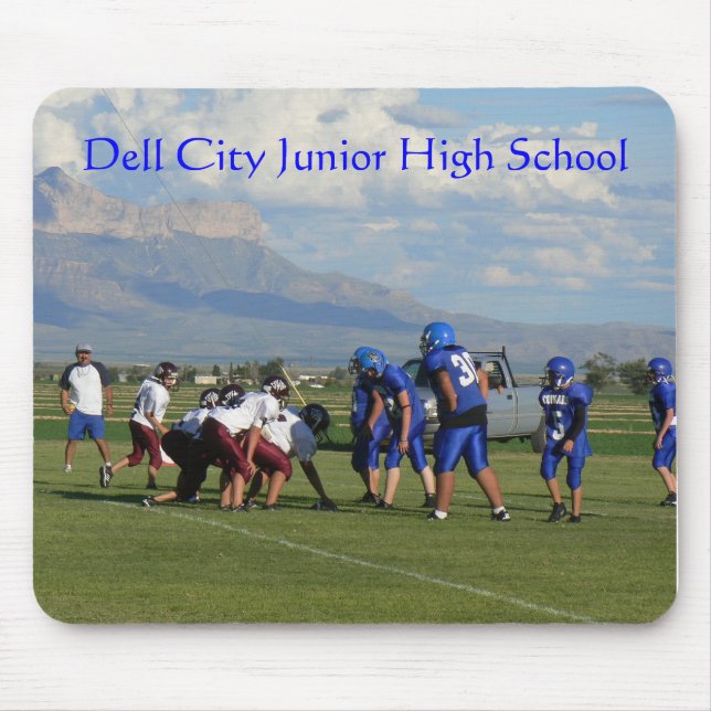 JHS FBall game, Dell City Junior High School Mouse Pad (Front)