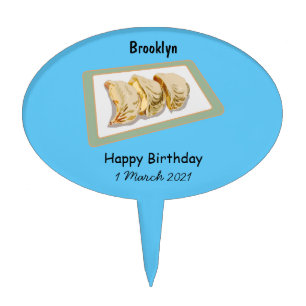 Jiaozi / Chinese dumplings cartoon illustration Cake Topper