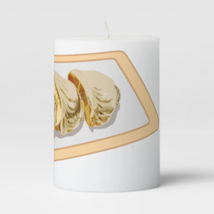 Jiaozi / Chinese dumplings cartoon illustration Pillar Candle