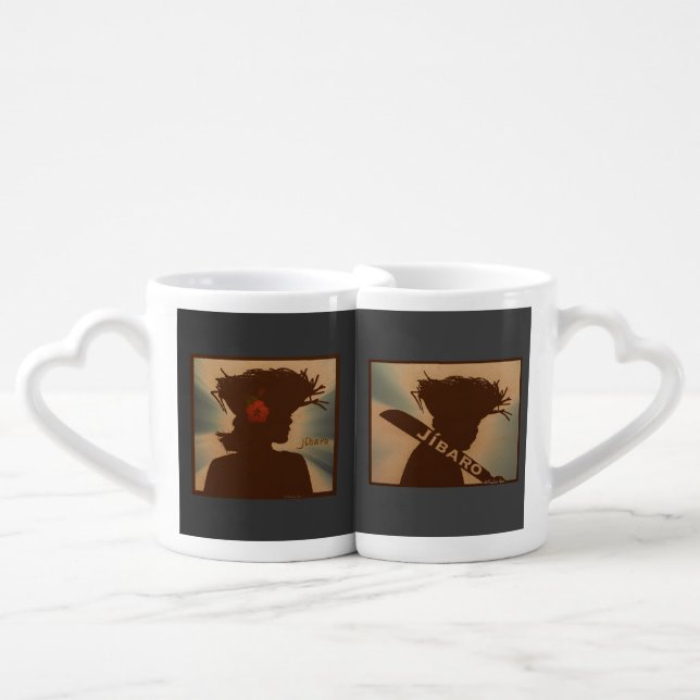 Jíbara Jibaro Puerto Rico Boricua   Coffee Mug Set (Front Nesting)