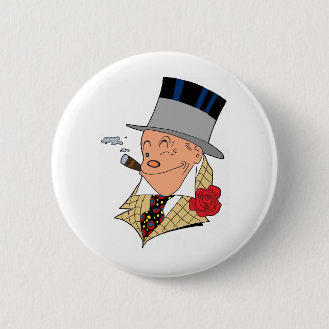 Jiggs Pinback Button (Front)