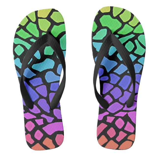 Jiggy Giraffe Flip Flops (Footbed)