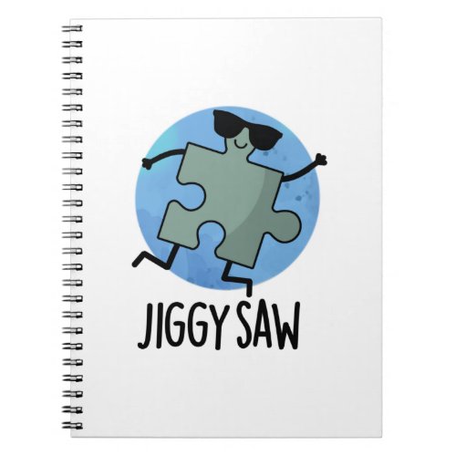 Jiggy Saw Funny Dancing Jigsaw Puzzle Pun Notebook