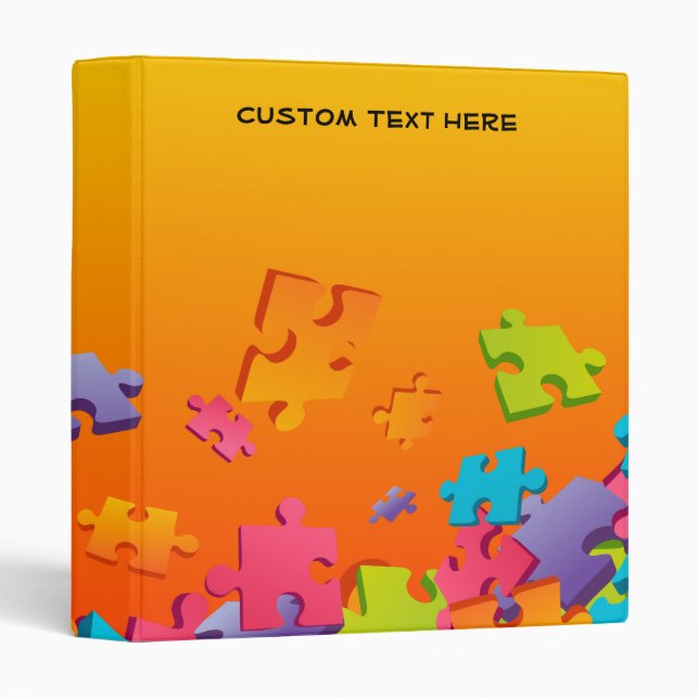 Jigsaw 3 Ring Binder (Front/Spine)