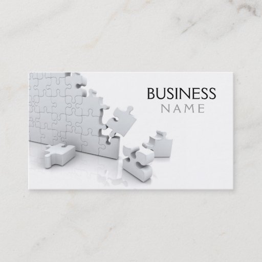 Customizable Jigsaw Business Card