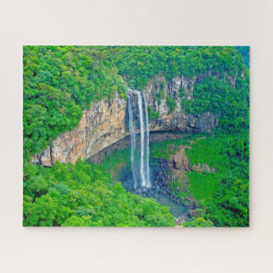 Jigsaw Caracol Waterfall Brazil. Jigsaw Puzzle
