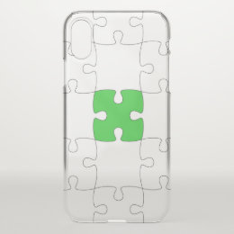 Jigsaw Custom iPhone X Clearly™ Deflector Case