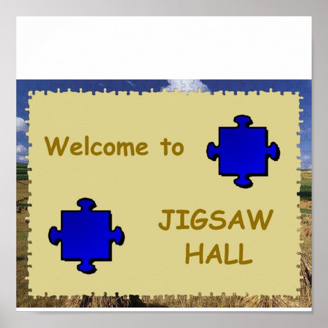 Jigsaw Hall Sign (Front)