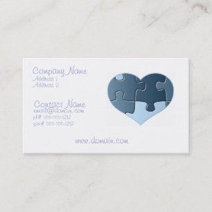 Jigsaw Heart Business Card