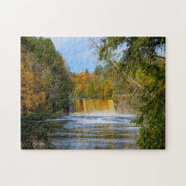 Jigsaw of Tahquamenon falls Michigan. Jigsaw Puzzle (Horizontal)