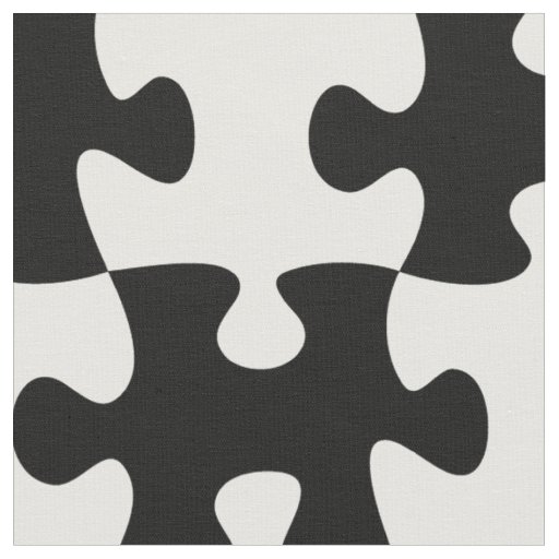 Jigsaw pattern fabric