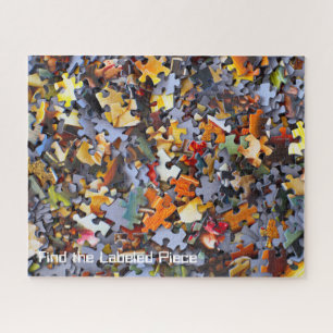 Jigsaw Pieces Custom Text Colorful Unique Jigsaw Puzzle