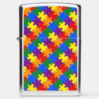 Jigsaw Pride Zippo Lighter