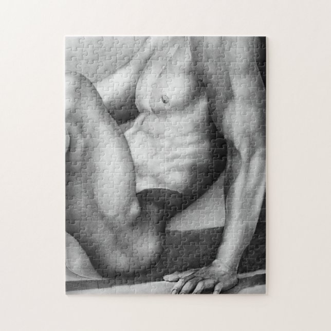 Jigsaw Puzzle 11x14 Male Bodybuilder Art +Gift Box (Vertical)