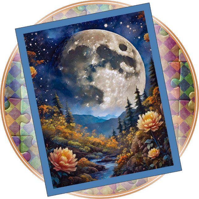 JIGSAW PUZZLE - A Big Moon Tonight (Creator Uploaded)