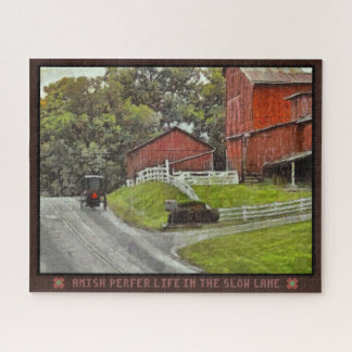 Jigsaw Puzzle Amish Prefer Life In The Slow Lane