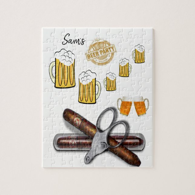 Jigsaw Puzzle Beer Party (Vertical)