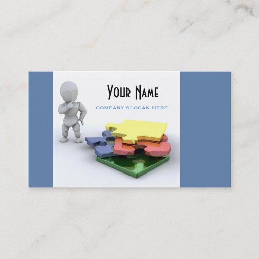 Customizable Jigsaw Puzzle Business Card
