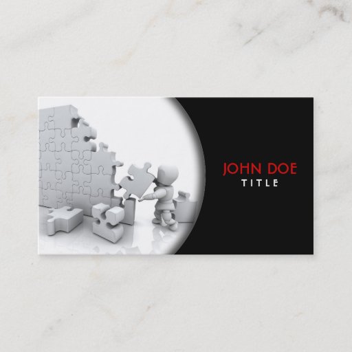 Customizable Jigsaw Puzzle Business Card
