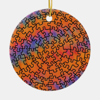 Jigsaw Puzzle Ceramic Ornament