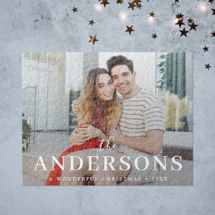 Jigsaw Puzzle Christmas Holiday Couple Photo