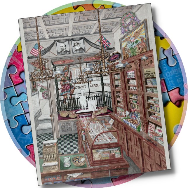 JIGSAW PUZZLE - Cigar Store, 1901 - P. Harnly (Creator Uploaded)