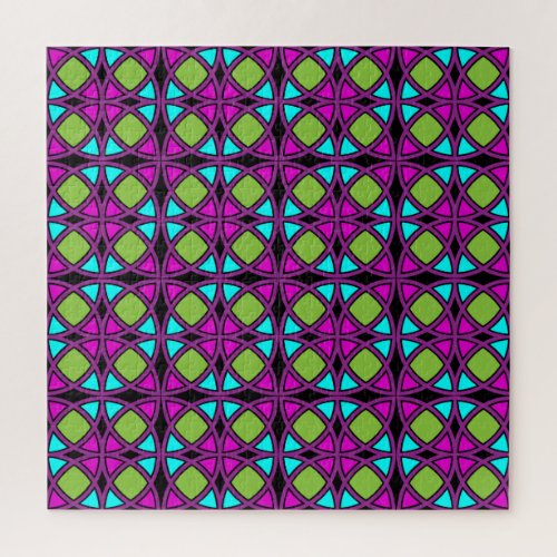 Jigsaw Puzzle _ Complex Design _ Neon Theme