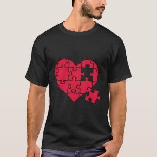 Jigsaw Puzzle Heart T-Shirt