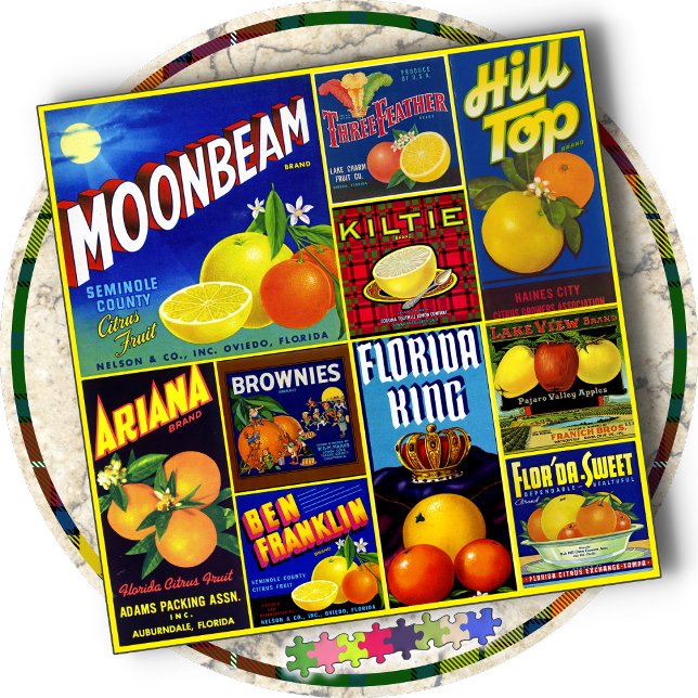 JIGSAW PUZZLE - Moonbeam: Produce Crate Labels (Creator Uploaded)