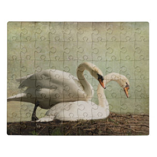 JIGSAW PUZZLE-NESTING SWANS JIGSAW PUZZLE