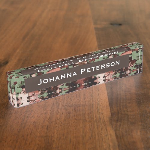 Jigsaw Puzzle Novelty Name Plate
