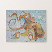 Jigsaw Puzzle Octopus Acrylic Canvas by JP Denyer (Horizontal)