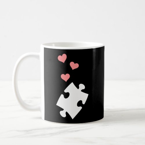Jigsaw Puzzle Piece Hearts Coffee Mug