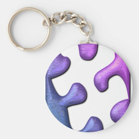 Jigsaw Puzzle Piece Keychain | Zazzle.com