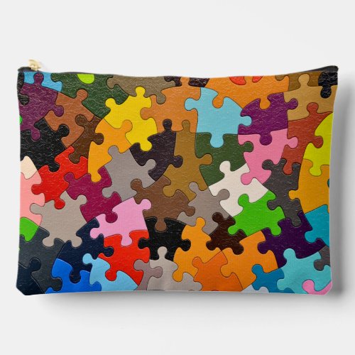 Jigsaw Puzzle Pieces Accessory Pouch