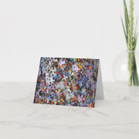 Jigsaw Puzzle Pieces Blank Card