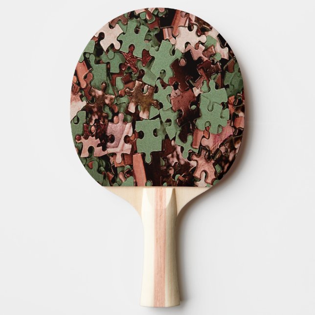 Jigsaw Puzzle Ping-Pong Paddle (Front)