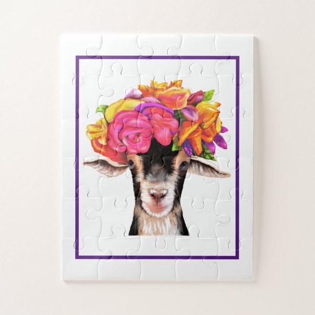 Jigsaw Puzzle Posey the Goat (Vertical)