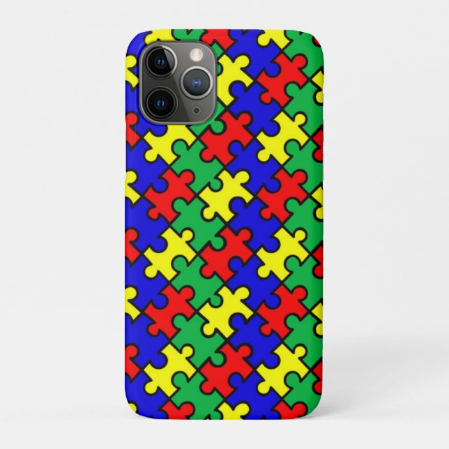 Jigsaw Puzzle Seamless Pattern Case-Mate iPhone Case (Back)