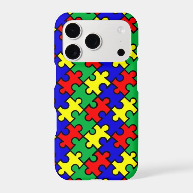 Jigsaw Puzzle Seamless Pattern Iphone Case (Back)