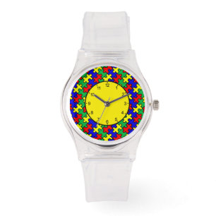 Jigsaw Puzzle Seamless Pattern Watch