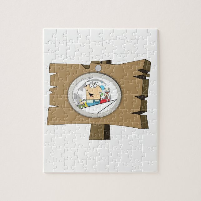 Jigsaw Puzzle Signman (Vertical)