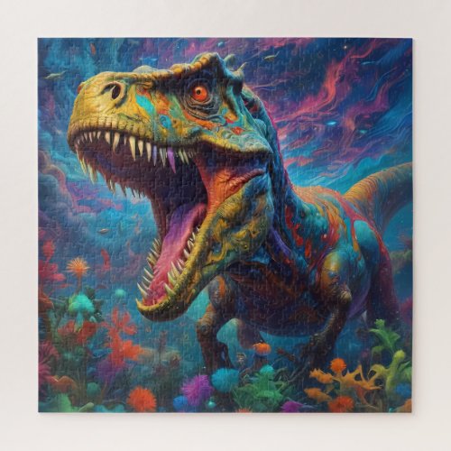 Jigsaw Puzzle T_Rex Dinosaur Modern Animal Art