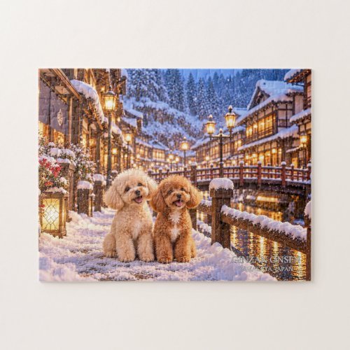 Jigsaw Puzzle, Toy Poodles in Ginzan Onsen Puzzle