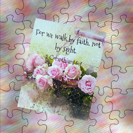 Jigsaw Puzzle, Walk By Faith Scripture Puzzle